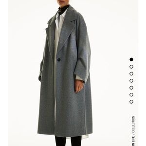Zara dark gray oversized coat